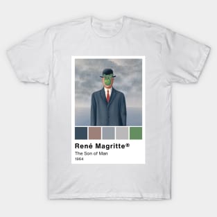 René Magritte - The Son of Man - Pantone Color swatch, Art Paintings Art history T-Shirt